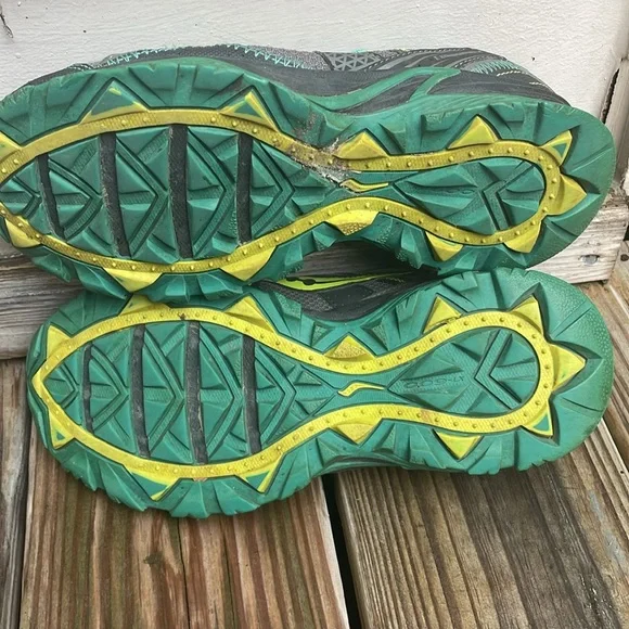 Saucony Women's Excursion TR7 Gray and Green Running Sneakers Size 8 - Picture 8 of 9